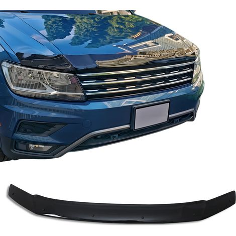 OMAC Déflecteur de Capot Compatible avec VW Tiguan mk2 2016-2024 en Acrylique Noir (1/5)