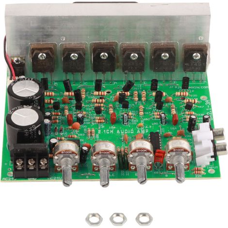 Leistungsstarker 2.1-Kanal-Subwooferverstärker mit 300 W und Lautstärkeregelung (1/5)