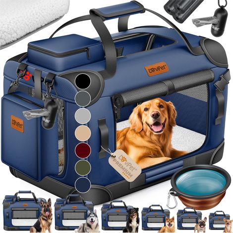 LOVPET® Cassa per cani Scatola per il trasporto di cani pieghevole Incl. ciotola per cani Borsa per il trasporto di cani Scatola per il trasporto di animali domestici  Cani e gatti Scatola per il tras (1/5)