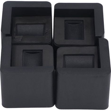 rehausseurs de lit d'angle à roulettes fixes, hauteur réglable, supportant jusqu'à 1000 kg, pieds de meubles en plastique pour la maison (1/5)