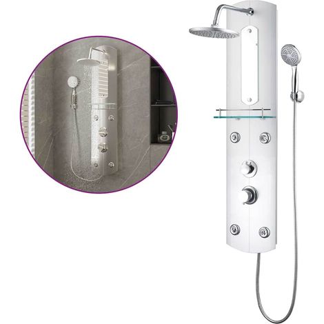 Maison Exclusive - Panneau de douche 25x43x110 cm Argenté (1/5)