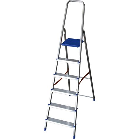 SCALA IN ALLUMINIO K100 D.LGS.81/08 FACAL - Misura: 6 Gradini