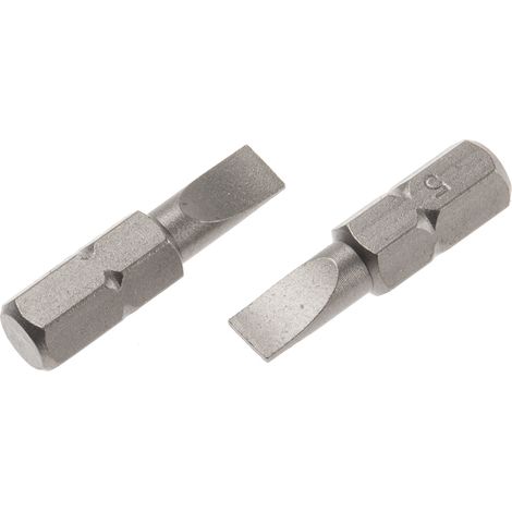 Embout de vissage RS PRO Fendu, SL5, Acier chrome vanadium ( Prix pour Lot de 5 )