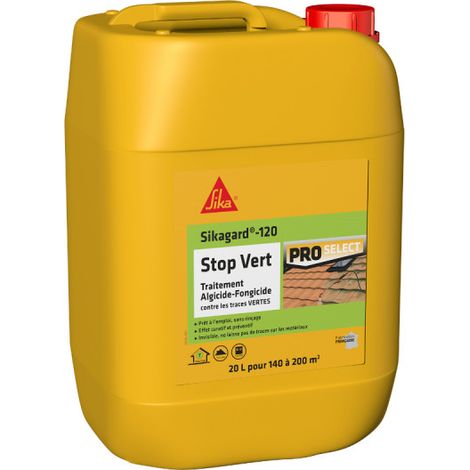 Tratamiento algicida y fungicida SIKA - Sikagard-120 Stop Green - 20L