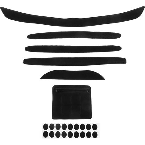 Set de Set de Coussinets en Mousse Noir Lot de 7, pour Casque Vélo, Léger (1/5)
