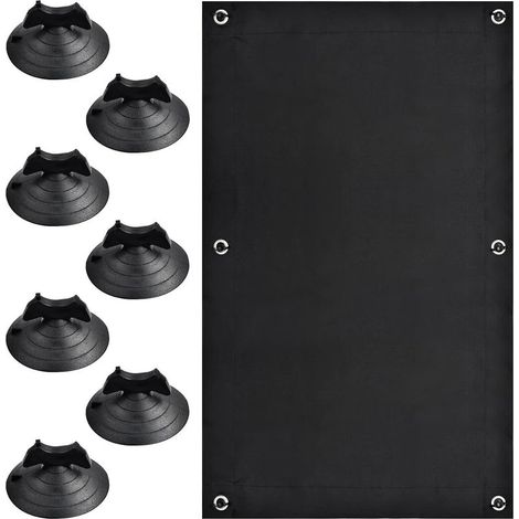 Rideau occultant portable 38 x 75 cm – 100 % occultant – Isolation thermique – 7 ventouses pour fenêtres de toit et voiture (1/5)