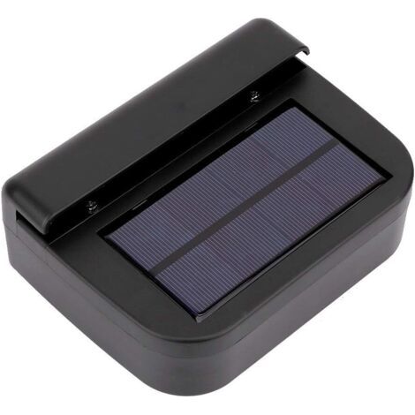 Ventilateur de refroidissement de voiture solaire, ventilateur de voiture noire Garder dans le ventilateur d'échappement de la voiture applicable 6cm en ABS pour la climatisation à l'intérieur de la (1/5)