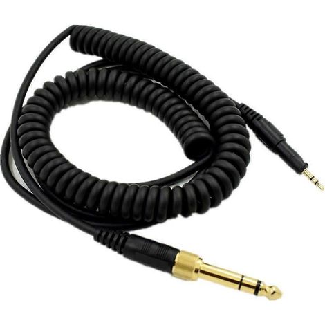 Câbles pour casque ATH-M50x, ATH-M40x et HD518 : fiches plaquées or anti-âge (1/5)