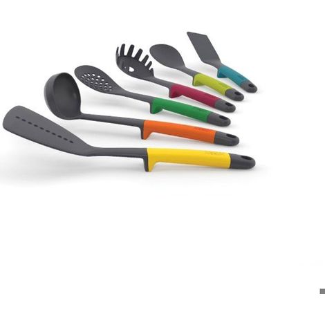 6 pièces, ustensiles cuisine silicone, résistants 270°C, design élégant, lot complet pour cuisine moderne