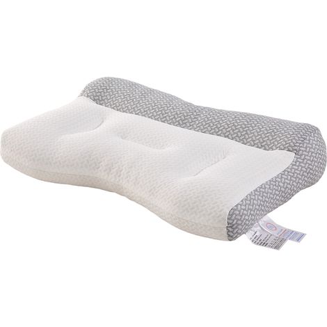 Gray and White Color Combination Single Pack Ergonomic Anti-traction Pillow 74cm W x 48cm D (1/5)