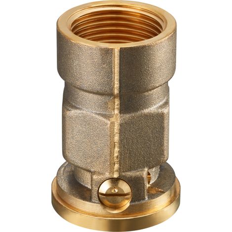 OVENTROP Valvola di intercettazione SVI DN 32, G 1 1/4 IG, G 2 IG ÜM, PN 10, ottone, 1070210