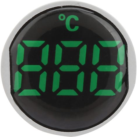 Voyant de température LED thermomètre affichage numérique AC 50-380V -20 à 199°C vert (1/5)