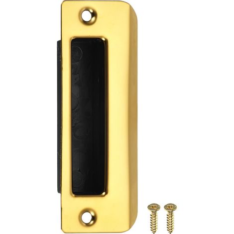 Plaque de Gâche de Porte 107mm x 38.5mm Couleur Or (1/4)