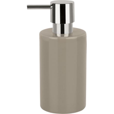 Distributeur de savon Céramique TUBE Taupe Spirella (1/4)