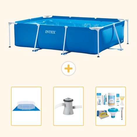 Intex Piscine Tubulaire Rectangulaire - 220x150x60 cm - 4-pièces S21248 (1/5)