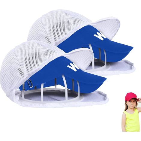 Cage de Lavage pour Casquettes de Baseball,Nettoyeur de Chapeaux 2 Pièces pour Lave-Linge Sac à Linge Maintien Forme Anti-Déformation pour Voyage Maison Stockage Affichage Pantalons Petits (1/5)