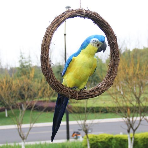 30cm/11.8in Guirlande en Rotin Décoration Jardin Maison DIY Vigne Suspendue pour Mariage Fête (1/4)