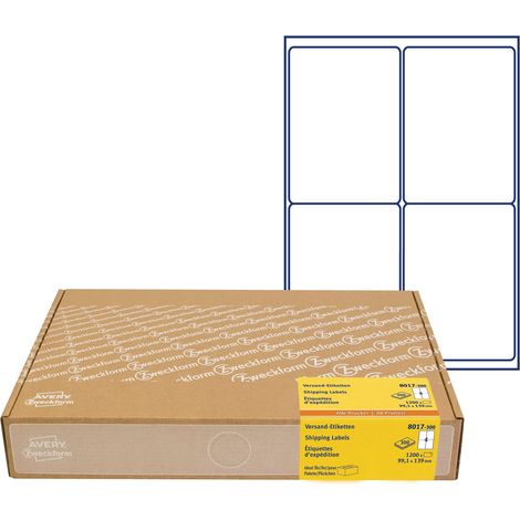 Avery Zweckform 8017 - Etichette 99,1 x 139 mm (A6), 1200 pezzi (1/5)