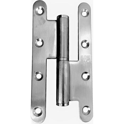 Cerniera in Acciaio Inox 304 per Porta in Legno KLOSE Besser, 140 x 70, Estremità Arrotondate  Destra