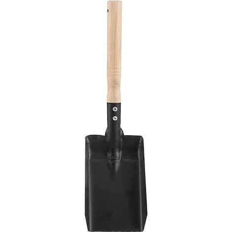 Outil de jardinage à tête carrée pour creuser et transplanter - Usage domestique - Manche en bois noir (1/5)