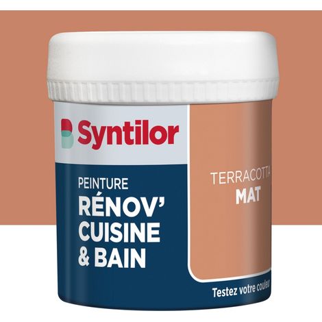 SYNTILOR Renov' vernice opaca per mobili color terracotta, tester per cucine e bagni, 0,075 l SYNTILOR