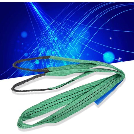 Élingues de levage robustes 2T, sangles plates en polyester haute résistance, 4 mètres (13,12 pi), couleurs variées