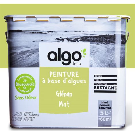 Peinture écologique Algo - Mat - Vert Glénan - 5L (1/5)