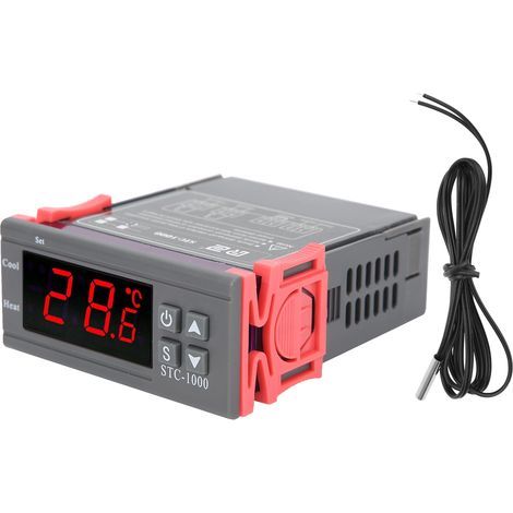 Kühl- und Heizthermostat, digitaler Temperaturregler STC-1000, mit AC110-220V-Sensor (1/5)