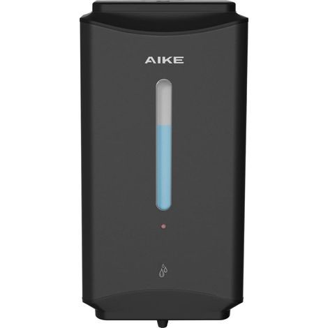 Distributeur de Savon Liquide Automatique Commercial Mural, 1100 ML en Acier Inoxydable, pour Toilettes, Salles de Bain et Cuisines, AK1206 (Noir Mat) (1/5)