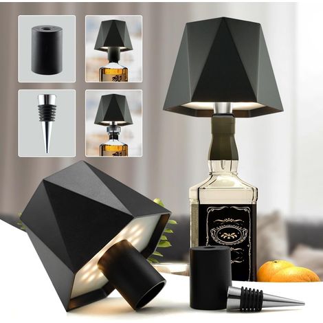 Rechargeable LED Lamp Tip, Wireless USB Battery, IP54 Waterproof, Bottle Lampshade, Suitable for Table, Party, Hotel (1/5)