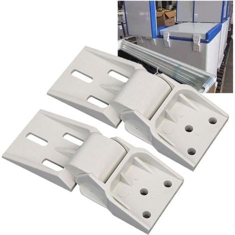 (3-Holes)2PCS Charnière de congélateur coffre universelle pour petite charnière de congélateur, charnière de contrepoids universelle pliante pour congélateur coffre, congélateur coffre approprié (1/4)