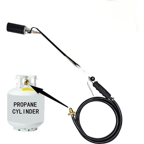 Kit de brûleurs de mauvaises herbes - Couplage rapide - Flameuse à gaz liquéfié - Portable - Propane - Bruleur d'herbe (1/5)