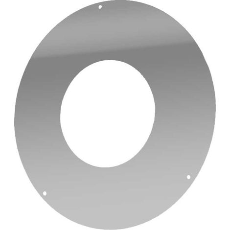 Rosace de finition en inox 0° - Pour DPI  150 mm
