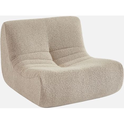 Poltroncina per bambini in tessuto bouclé testurizzato, 1 posto