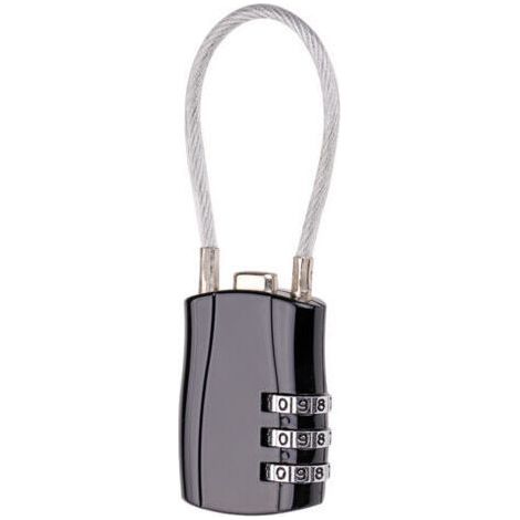 Ahlsen 3-Digit Code Padlock, Airplane Suitcase Padlock Outdoor Door Lock Coded Padlock Storage Locker Combination Padlock, Small Zinc Alloy for Garage Gate School (1/5)