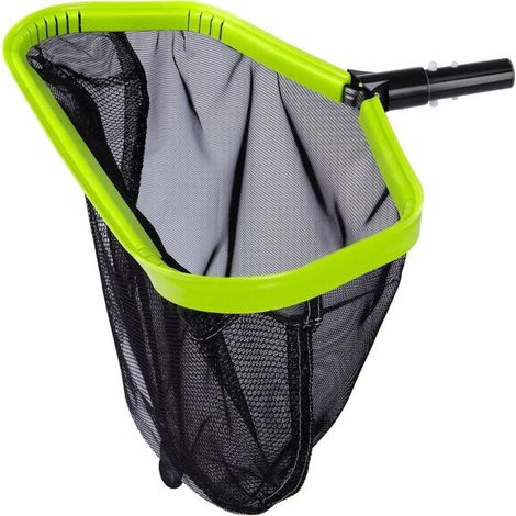 Double Layer Deep Bag Pool Net, Durable Aluminum Frame with Fine Mesh, Green (Without Pole) (1/5)