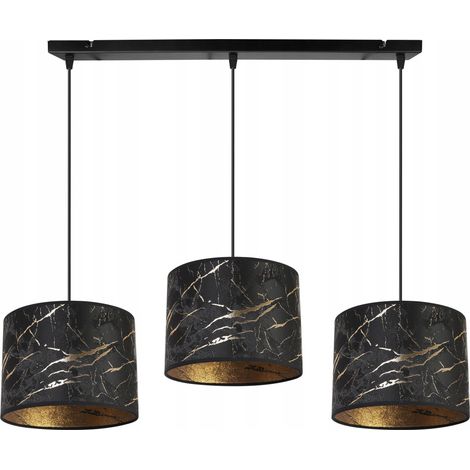 LAMPADA A SOSPENSIONE, LAMPADARIO DA SOFFITTO, PARALUME, MOTIVO ORO