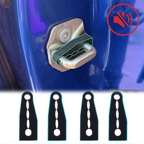 Kit de coussinets de verrouillage de porte de voiture faciles à installer, réduisant le bruit et les vibrations (1/4)