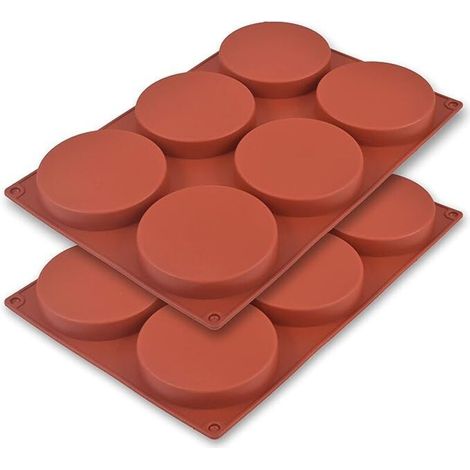 Set mit 2 runden Silikon-Kuchenformen, 10 cm (1/4)