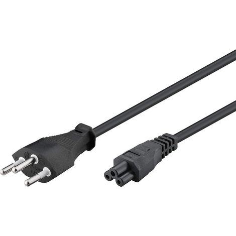 93960 Cordon D'Alimentation Suisse, 1.8 m Longueur, Noir (1/5)