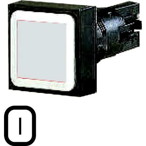 Bouton-poussoir blanc à accrochage EATON Q18DR-WS