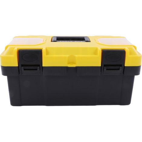 Boîte à outils en plastique multifonctionnelle et portable pour outils d'artisan, d'électricien et de quincaillerie, 43 cm (17 pouces). (1/5)
