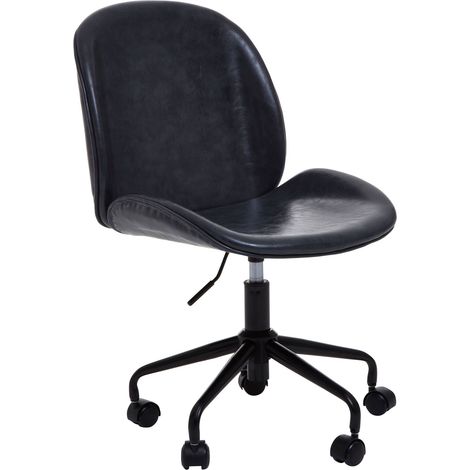 Premier Housewares Clinton Grey Leather Chair (1/5)