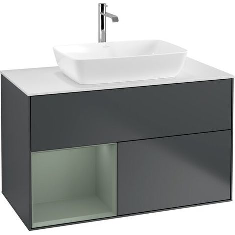 Villeroy & Boch G771GMHG Armoire sous-lavabo Finion G77 (1/2)