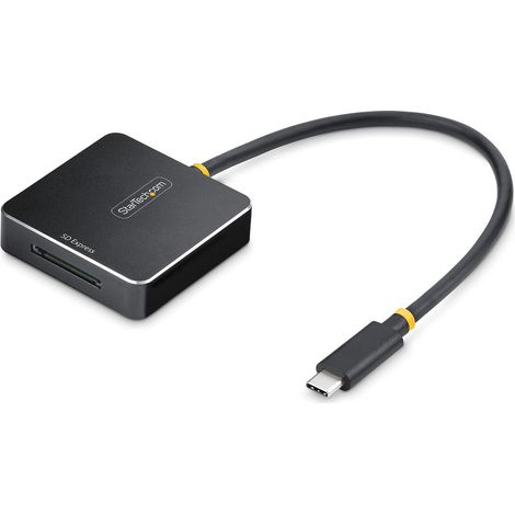 StarTech.com Lettore di schede SD Express USB-C, USB 10Gbps, lettore di schede di memoria portatile, adattatore USB Tipo-C a Secure Digital 7.1 (1/4)