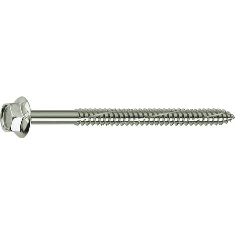 100PZ TIRAFONDO AUTOFILETTANTE PER FERRO '592' mm 6,3 x 120
