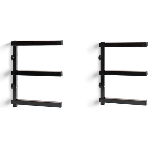 2X Étagère Cantilever à 3 Niveaux – 310 x 30 x 455 mm – Capacité de Charge Max. 150 kg, 50 kg/Niveau – en Acier – pour Stockage Rangement de Bois (1/4)