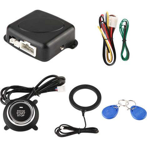 Système d'alarme auto universel bouton poussoir start stop moteur verrou anti-démarrage protection antivol (1/5)
