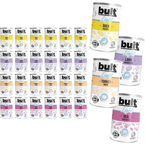 Alimento húmedo para perros BULT LIGHT, mezcla de sabores, lata de 24 x 400 g (1/5)