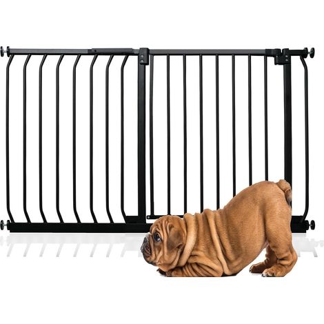 Bettacare Elite Pressure Dog Gate, 107cm - 116cm, Matt Black, Pressure Fit Pet Gate for Dog and Puppy (1/4)